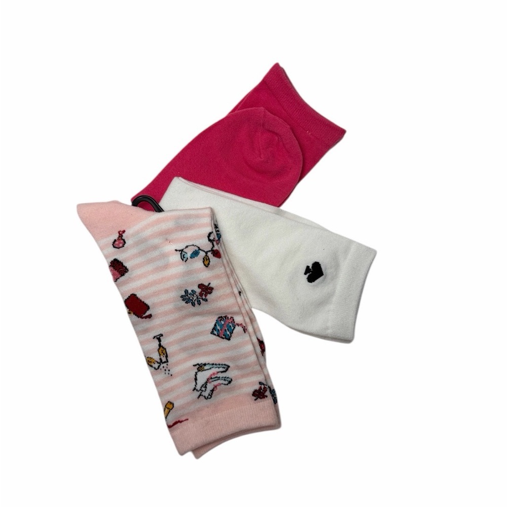 kate spade New York Playful Socks Set of 3 pair  Crew Socks‎